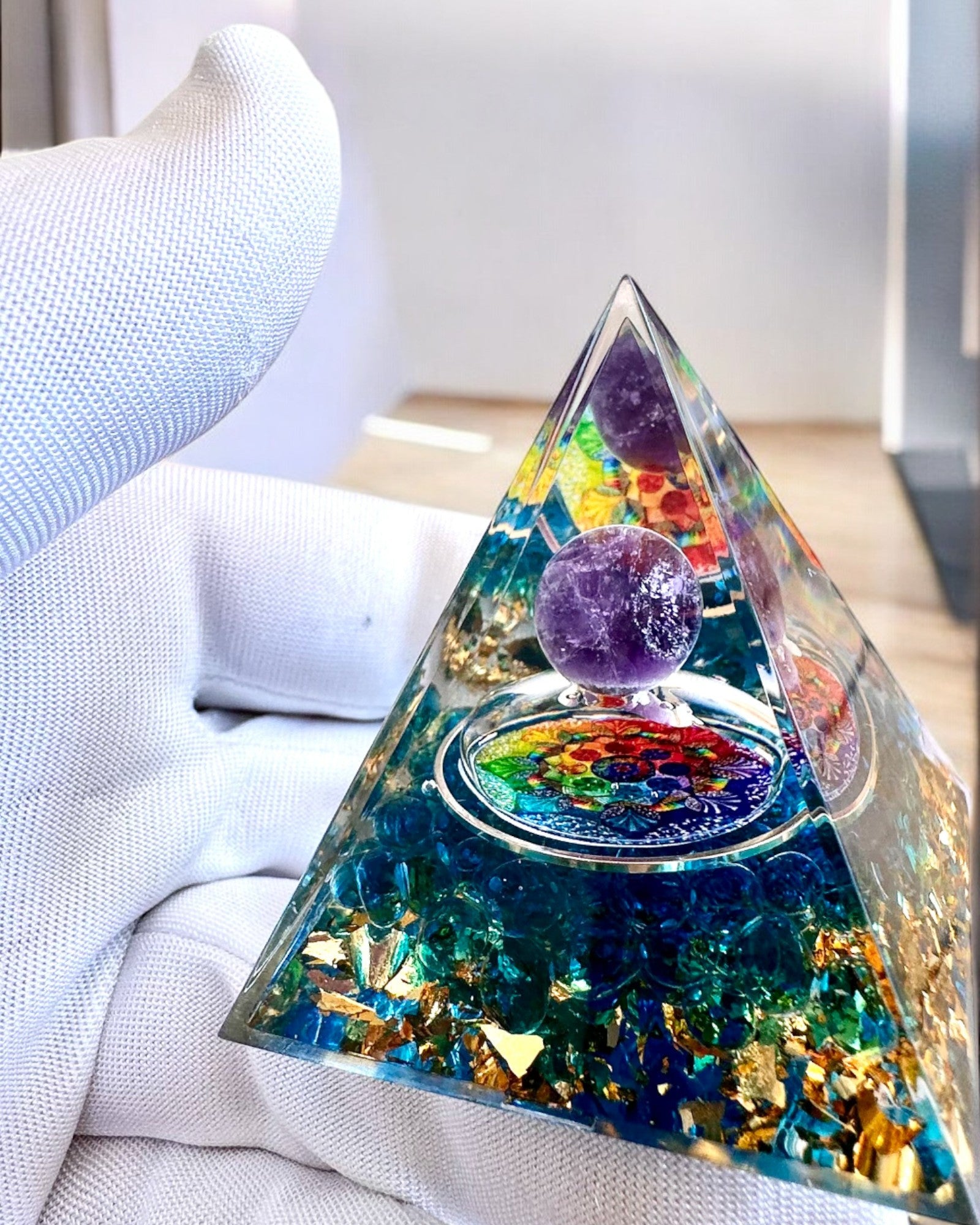 Pyramidene Energetiske orgonitt "Mystic Aura"