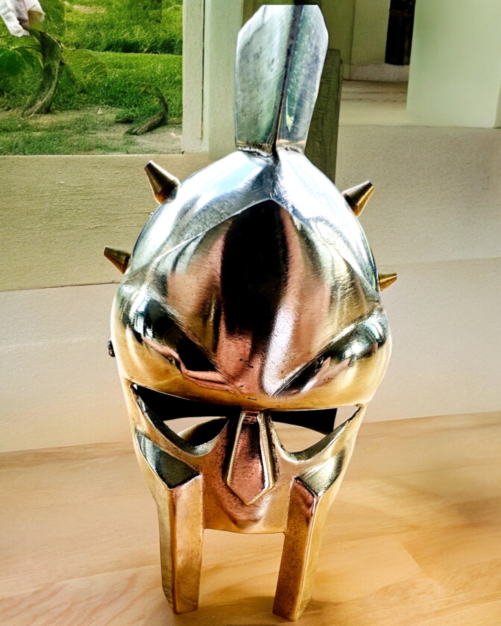 Gladiator Maske Rytter "Sparta" - mulighet for personlig tilpasning med gravering